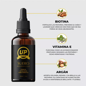 SERUM UP  crecimiento y engrosamiento de pestañas y cejas